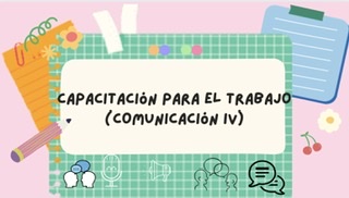 Capacitación para el Trabajo III